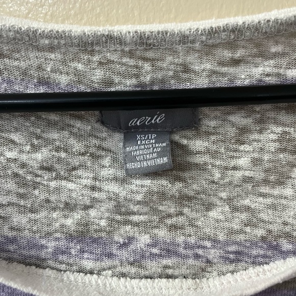Aerie Striped T-shirt, Size XS - Picture 5 of 6